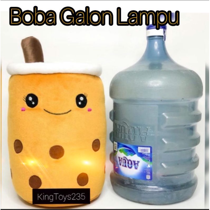 Boneka Boba Milk XXL Lampu Sebesar Galon Milkshake Susu Boba Coklat Besar Jumbo Pontianak
