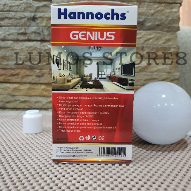 Lampu LED AC/DC Hannochs 12 Watt GENIUS