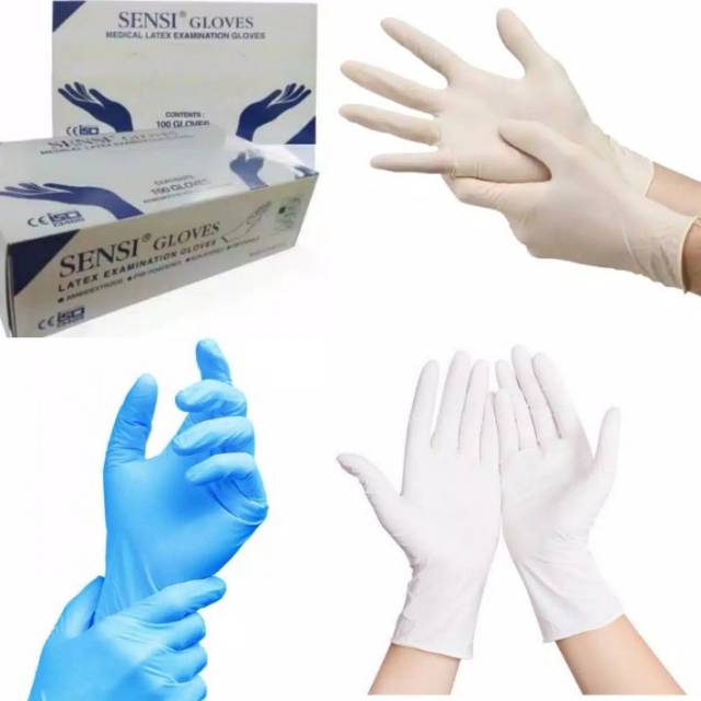 SARUNG TANGAN KARET LATEX NITRILE /HANDSCOON ECER