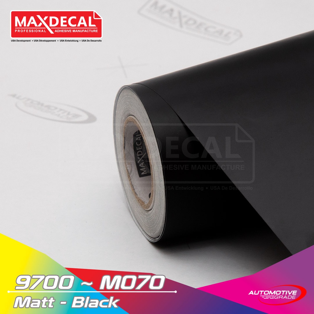 MAXDECAL 9700 - M070 Black Matt Doff Premium Car Wrap [METERAN]
