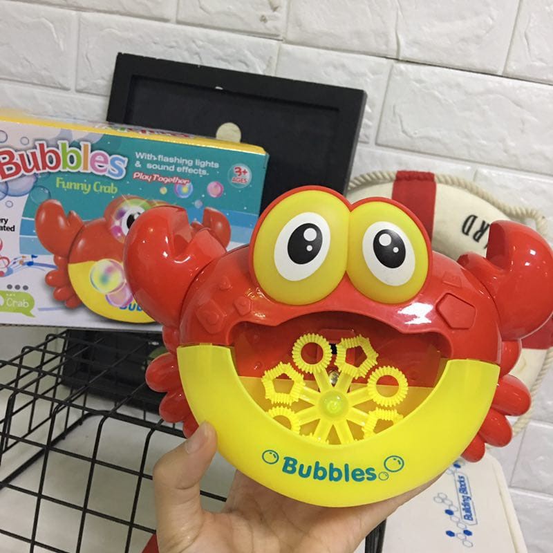 Mainan Gelembung Mainan Mandi Anak Bubble Crab Music Mesin Busa Gelembung