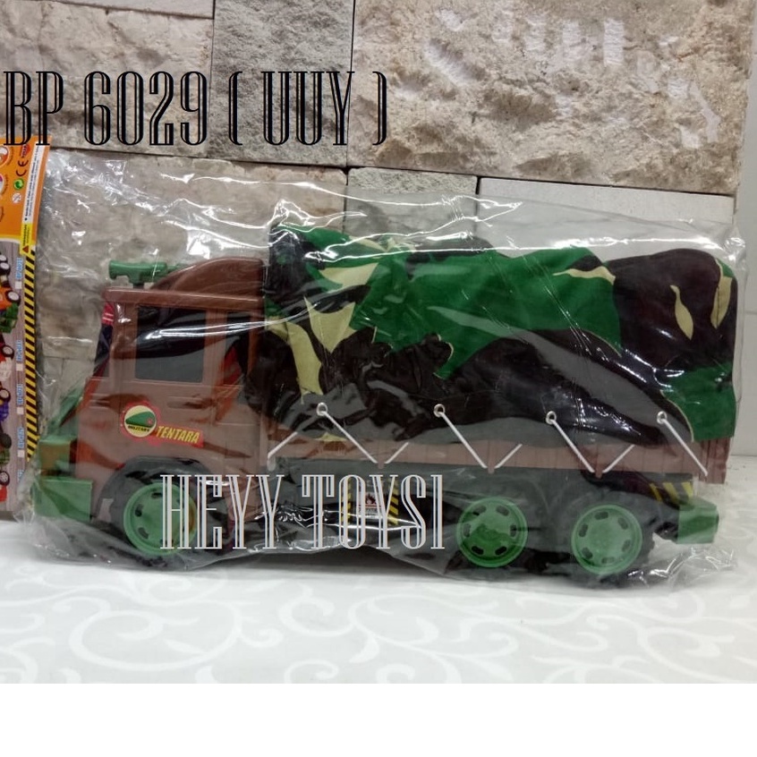 mainan truck tentara militer BP 6029 mobil truck besar truck polisi dorong mainan anak laki laki