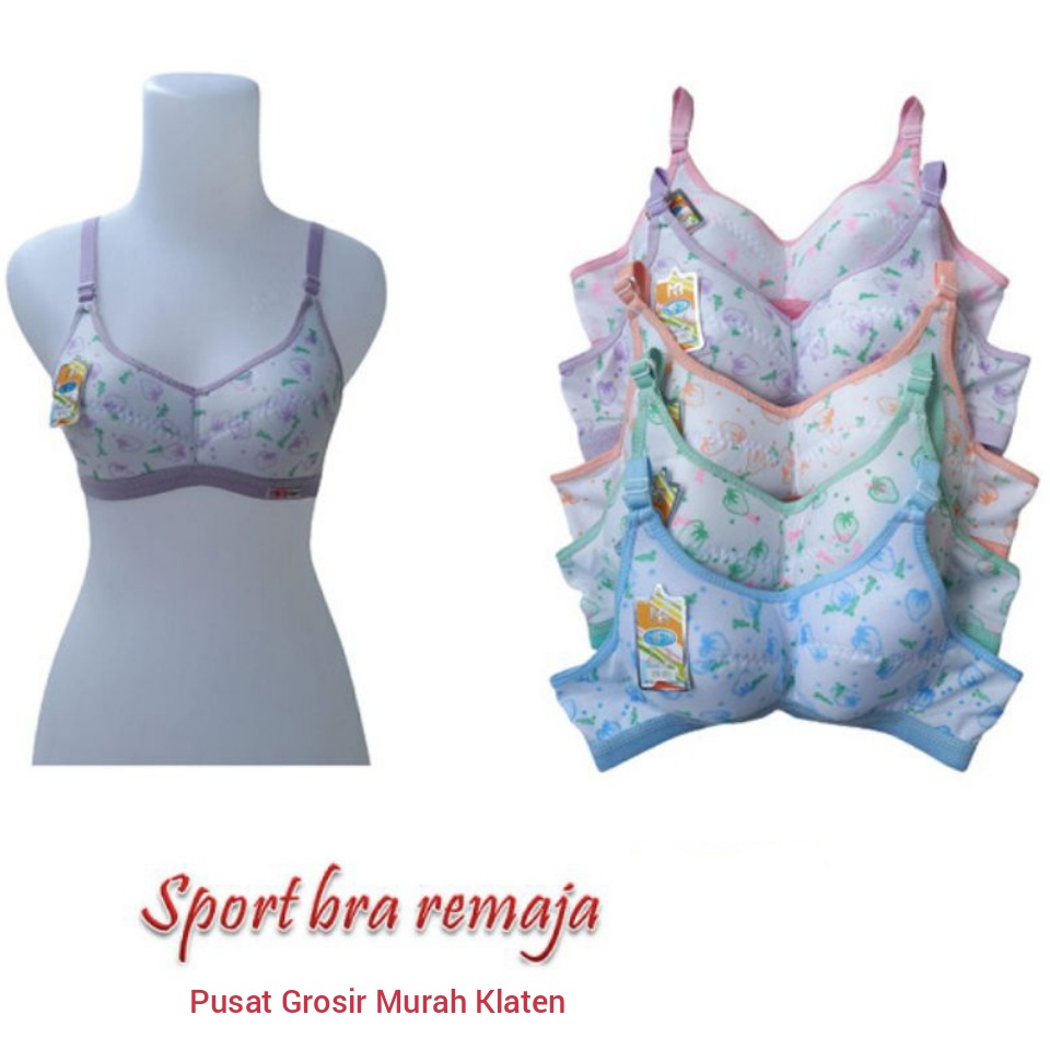 GROSIR 1/2 Lusin SPORT BRA ABG | SPORT BRA REMAJA | BH REMAJA