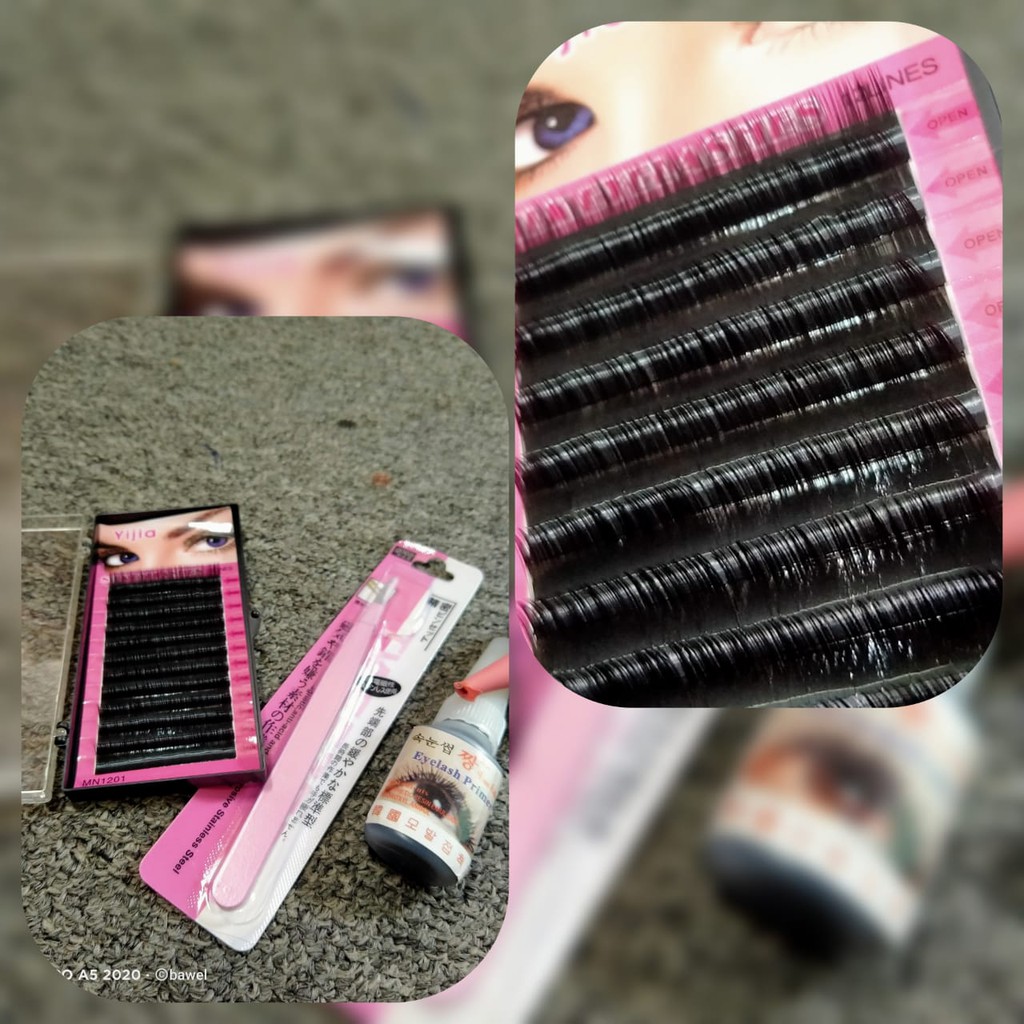 PAKET TANAM BULU MATA EKONOMIS / EYELASH EXTENSION KIT