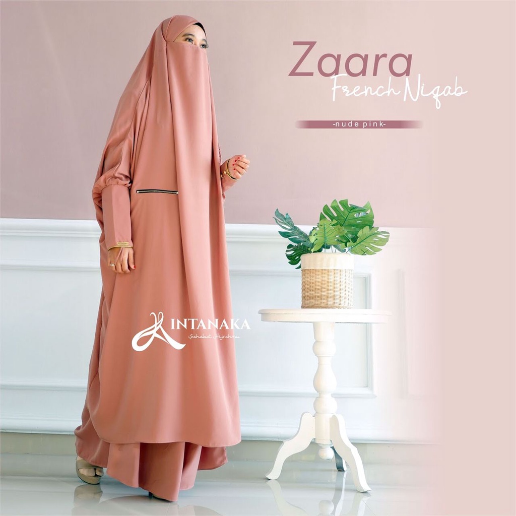 French Khimar Niqab Cantik Murah Zaara French Niqab