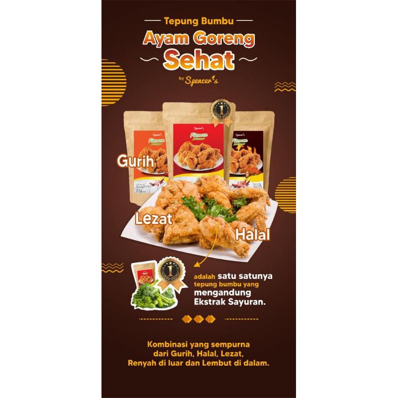 

Tepung Bumbu Spencers TANPA MSG, sehat