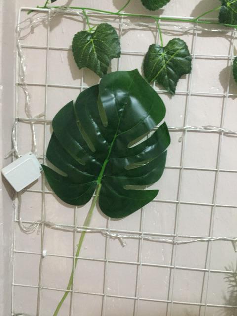 Daun Monstera  Artificial Daun Hias Palsu Ekor Naga Plastik  