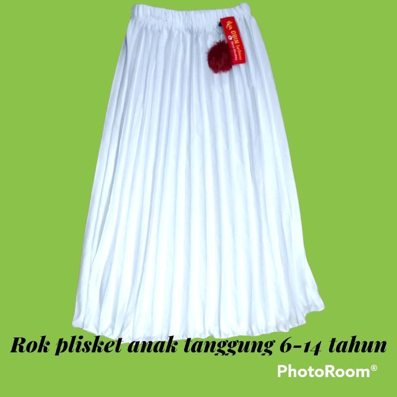 ROK PLISKET ANAK PUTIH
