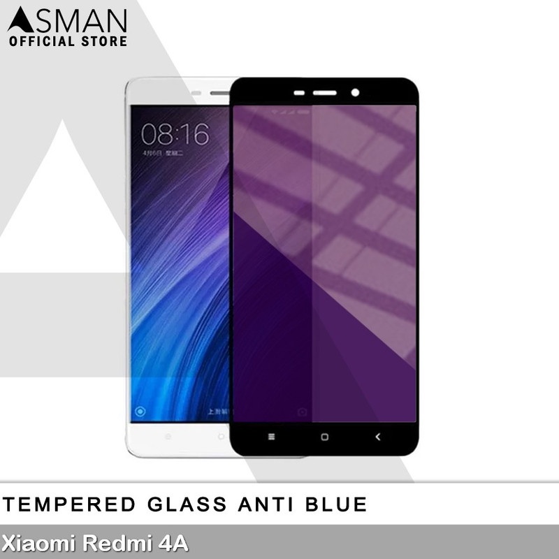 Tempered Glass Blue Light Full Lem Xiaomi Redmi 4A Anti Radiasi Screen Protector