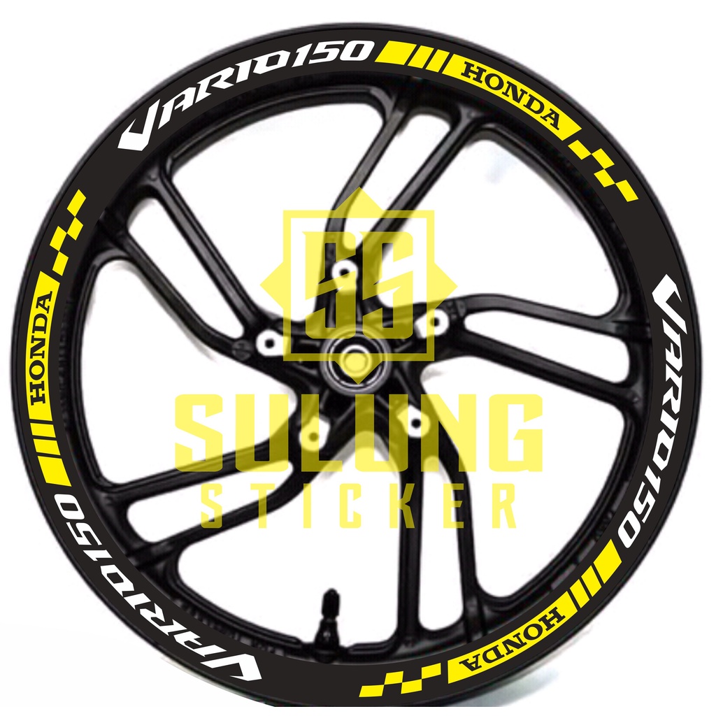 Stiker Lis Velg Motor Honda Vario 150 Cutting Sticker Variasi Pelk