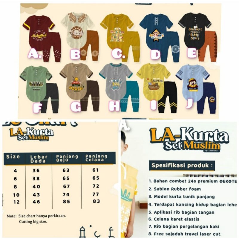 LA kurta set muslim little arks