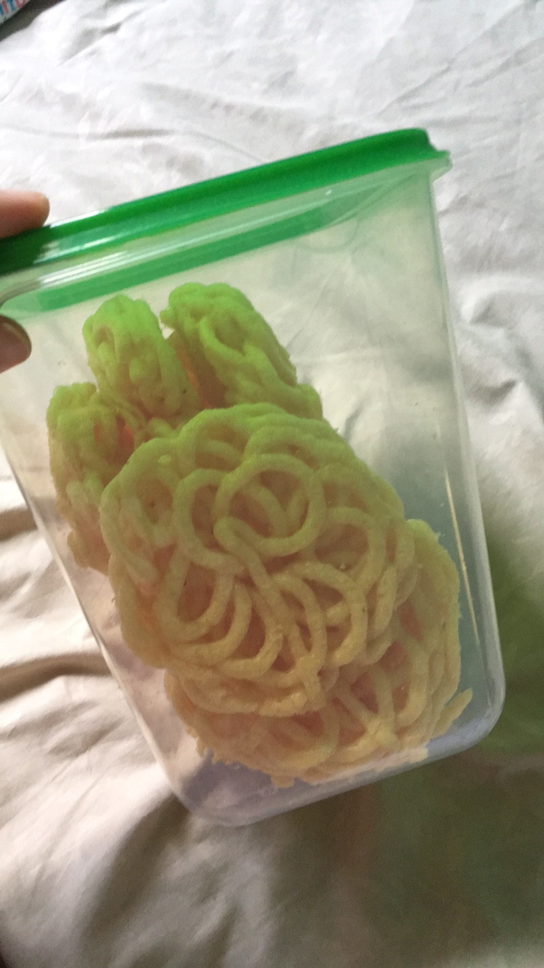 Tempat Kontainer Makanan/ Wadah Set Simpan Makanan Isi 17pc, Hijau Pr958