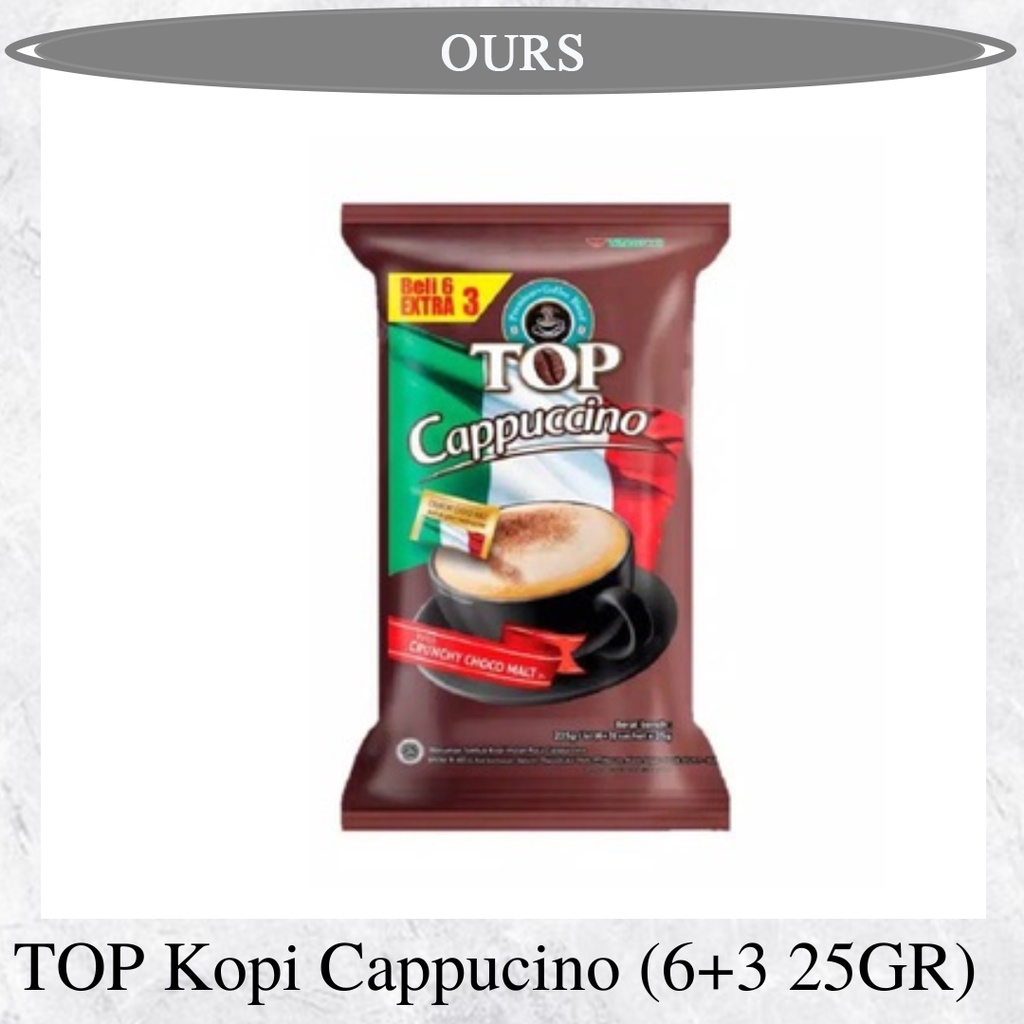 

TOP Kopi Cappucino PACK (6+3 25GR) OURSHOPNOW