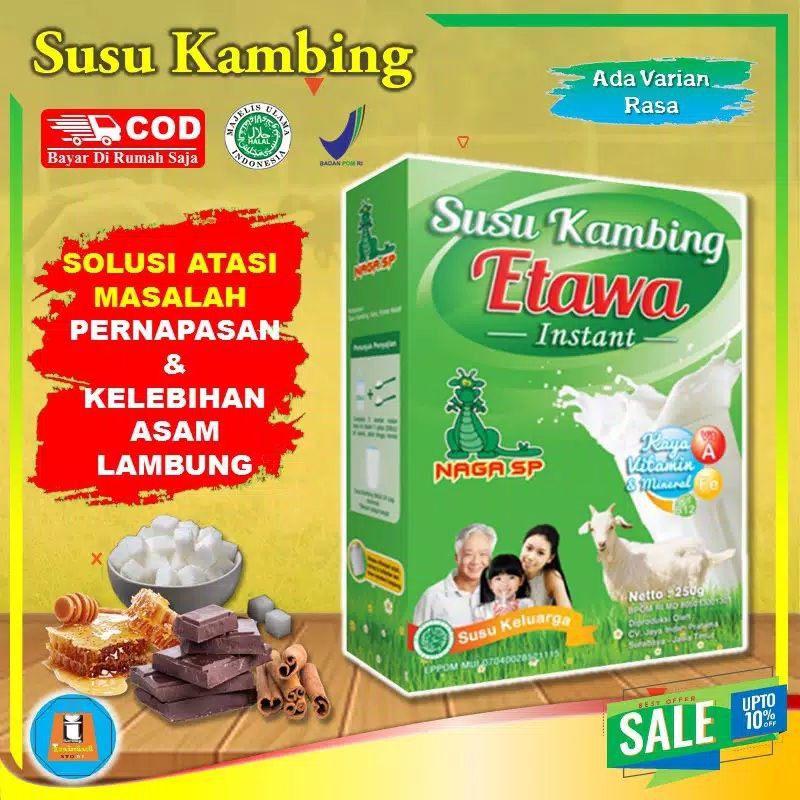 

Susu Kambing Etawa Naga SP 250g (ORI)