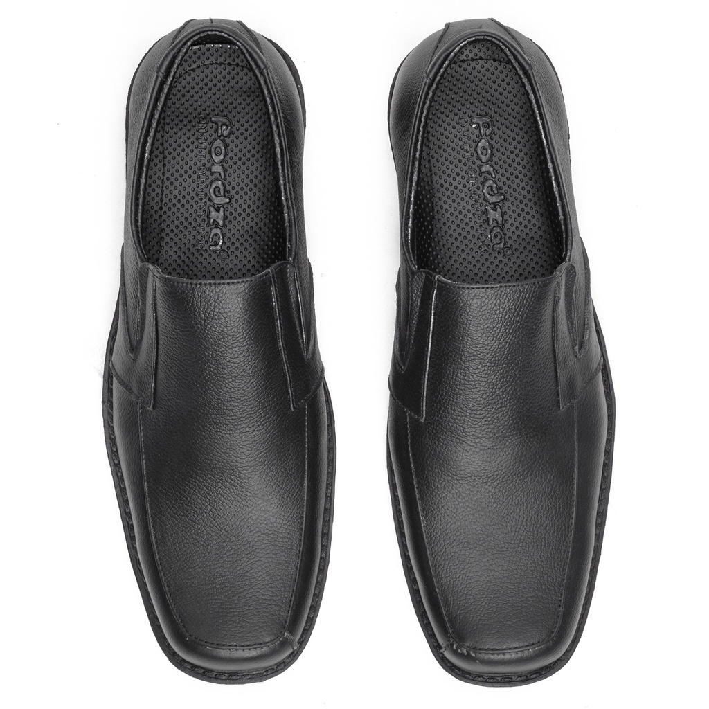 Sepatu Pantofel Pria Formal Kulit Asli Slip On Model Fordza 7602HT