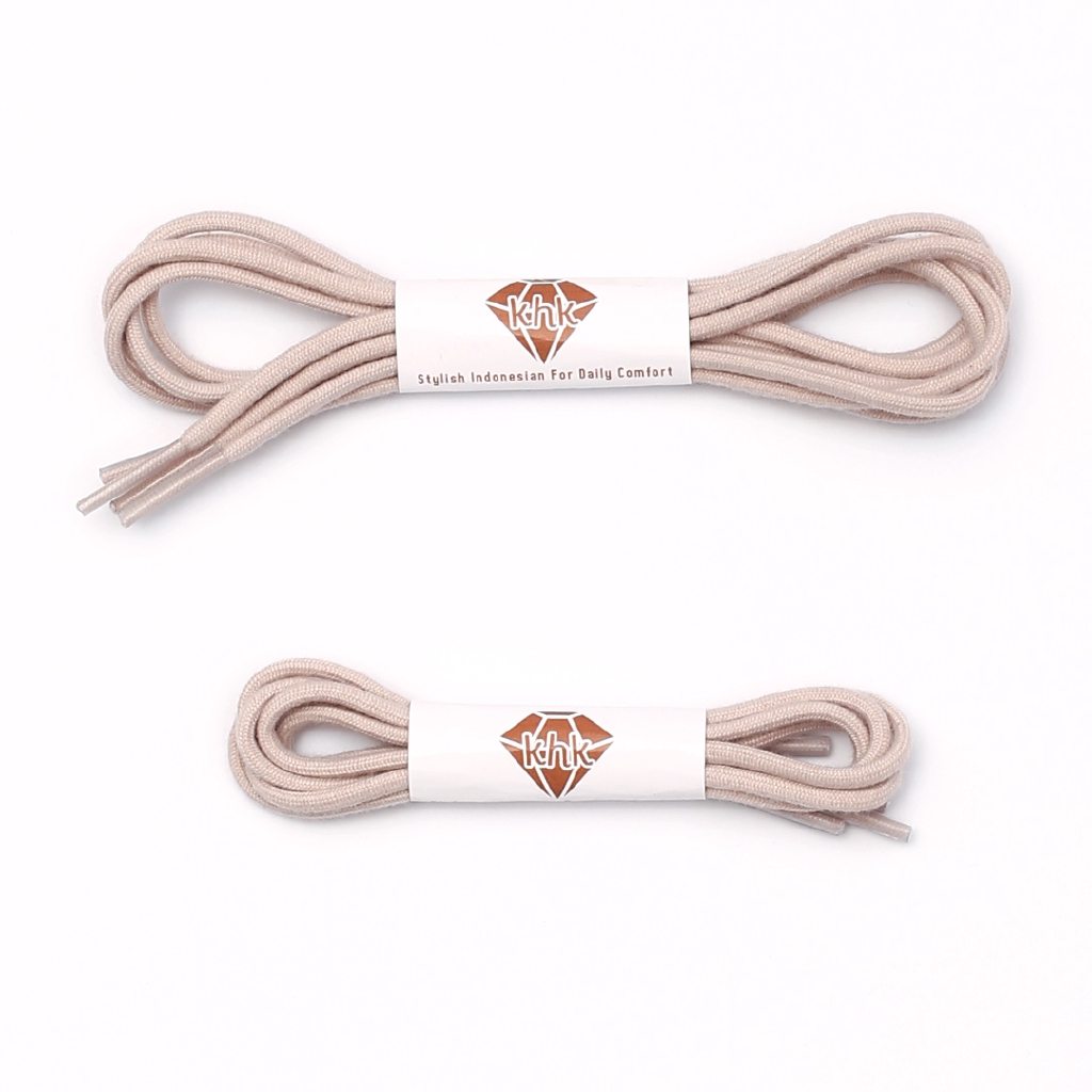 Khakikakiku Rounded Shoelaces Cream