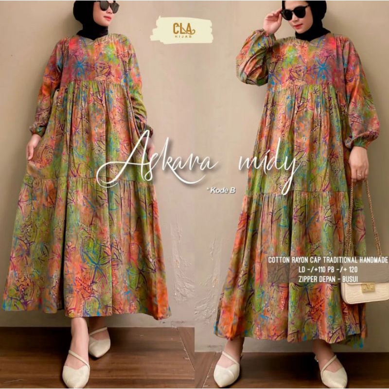 ASKARA MIDI DRESS
