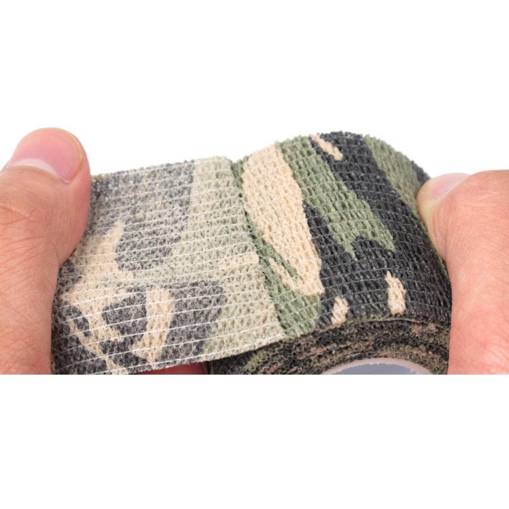 FatihShop Camouflage Retractable Tape Hunting Survival Kit / Lakban Ajaib - H10