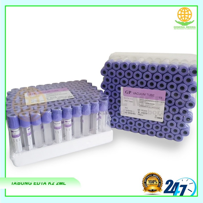 Tabung Vacutainer EDTA K2 2ml Merk GP