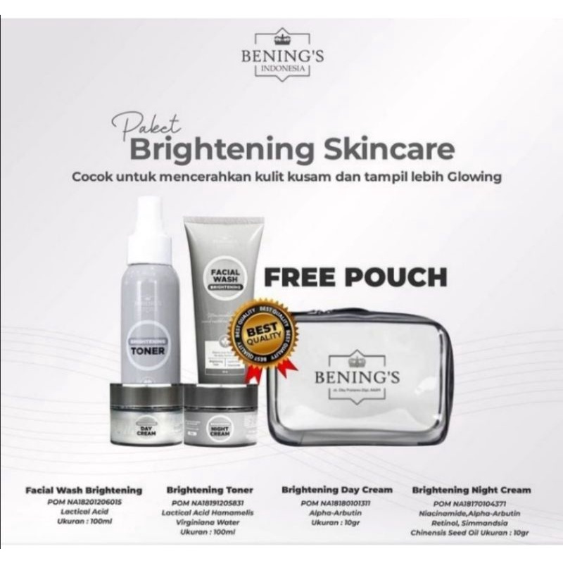 BENING'S SKINCARE SEMUA PAKET, SKINCARE BENING'S