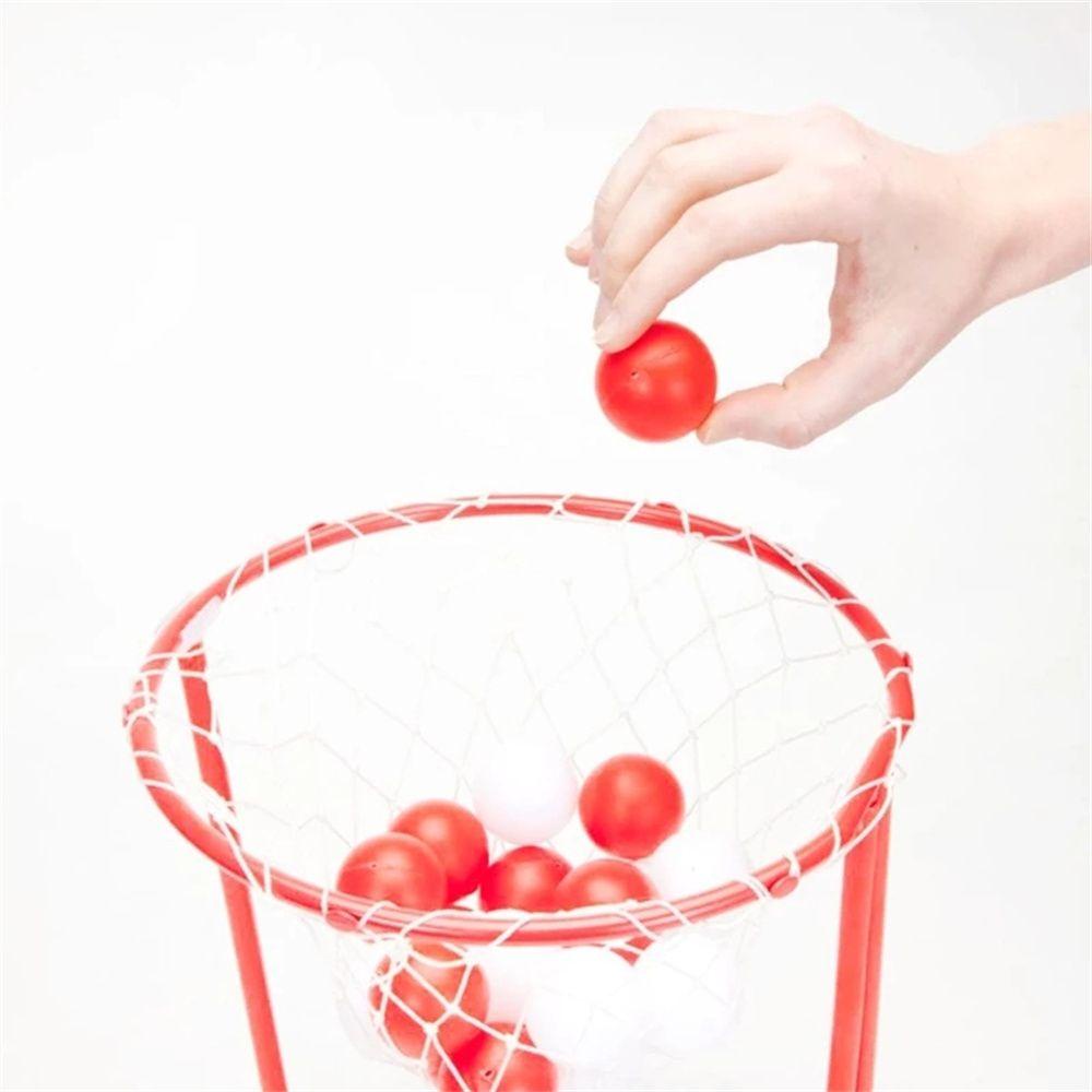 Lanfy Headband Hoop Basket Plastik Game Orang Tua-Anak Dengan 20bola Head Ball Game Catching Basket