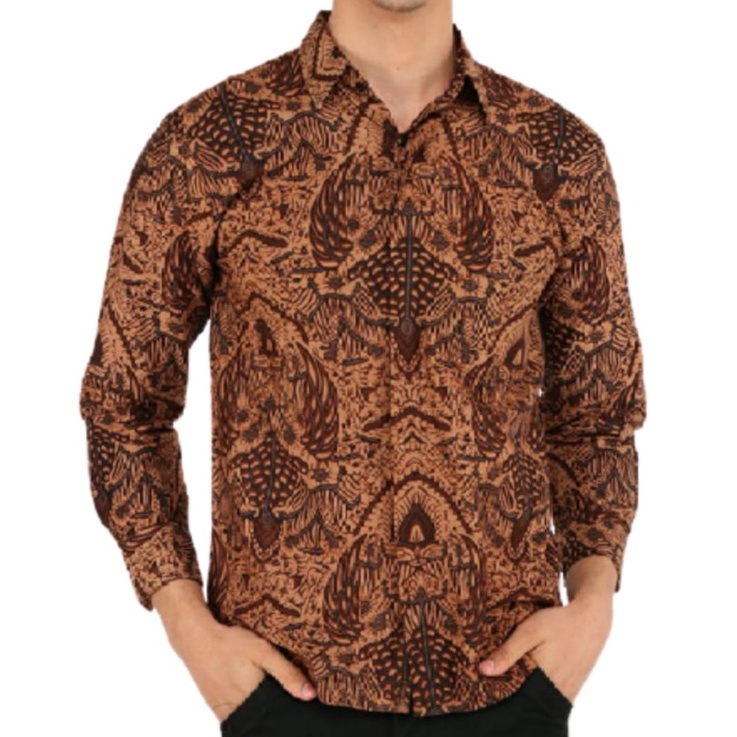 batik pria kemeja batik pria lengan panjang size m l xl xxl terlaris