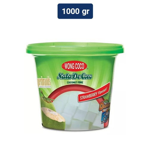 

WONG COCO NATA DE COCO RASA LECI & STRAWBERRY CUP 1000G