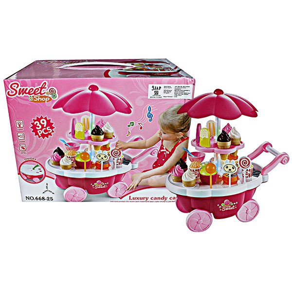 SWEET SHOP CANDY CART PINK 668 25 MAINAN  ANAK  PEREMPUAN  