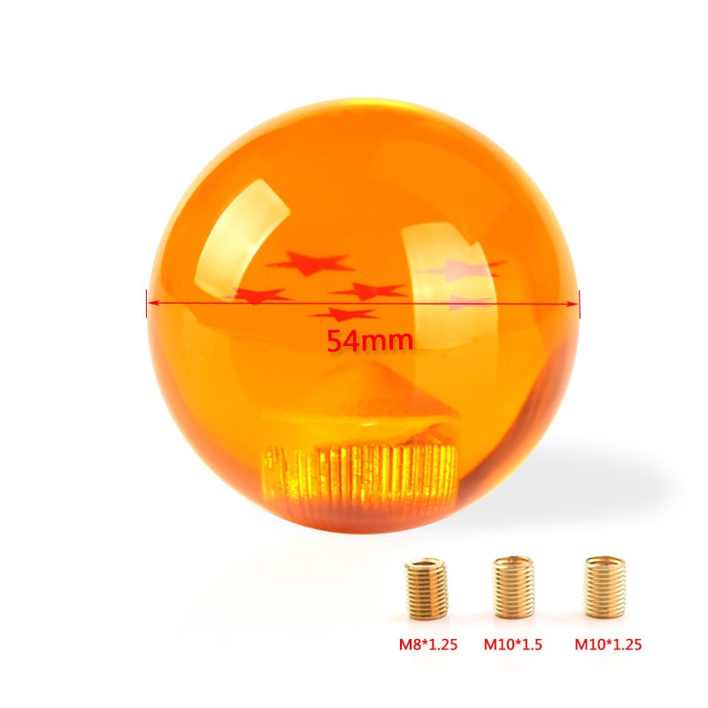 Knob Tuas Perseneling Mobil Manual Universal Desain Dragon Ball 1-7 Bintang Warna Amber Gradasi