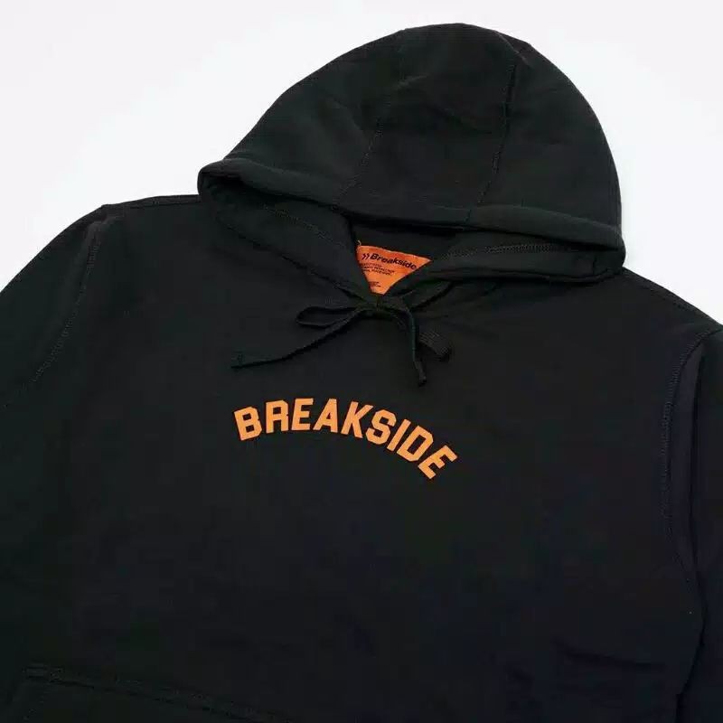 BREAKSIDE SWEATER HOODIE BLACK ORANGE
