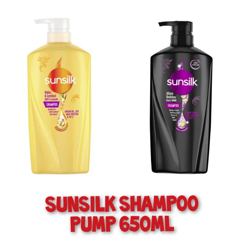 SUNSILK Shampoo Botol Pump 650ml