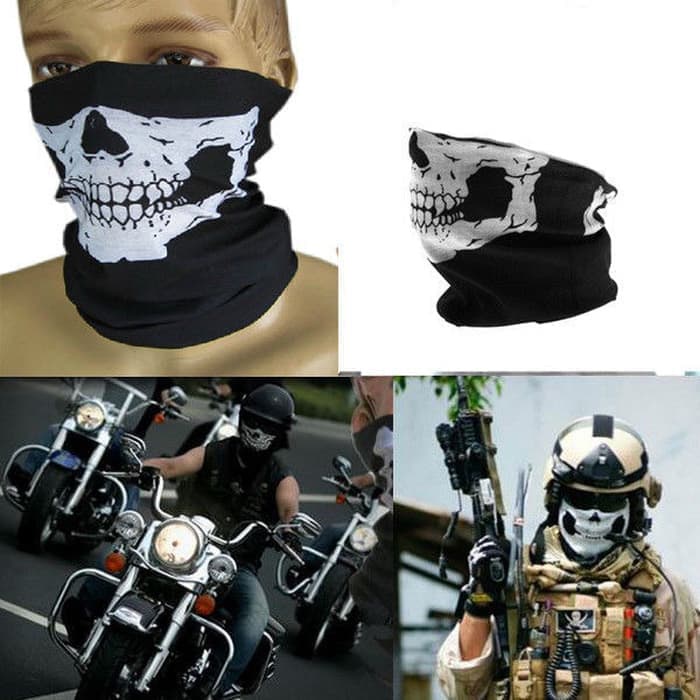 1PCS BUFF Masker Motif Tengkorak