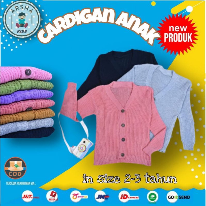 Cardigan Anak Rajut 2-3 Tahun KANCING BATOK cardigan rajut anak Cardigan Kardigan Rajut Anak unisex