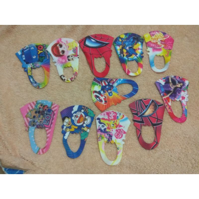 12 pcs masker scuba anak/masker motif/masker lucu