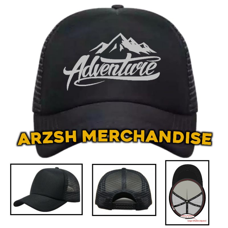 Topi Outdoor Adventure Trucker - Topi Trucker jaring Outdoor Adventure