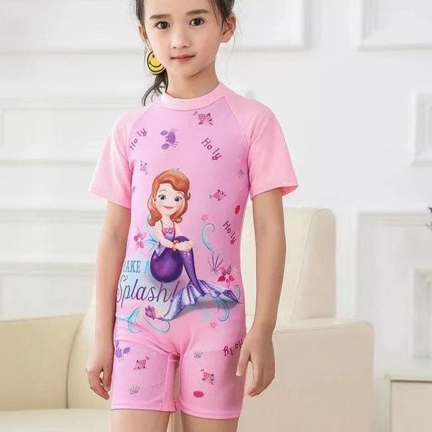 ○ baju renang anak karton cewek little pony frozen mermaid kitty minne peppa pig sofia princess ♖