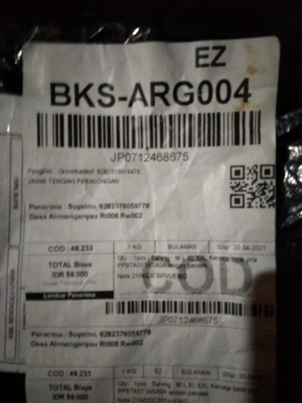 Kemeja Batik Pria Baju Batik Wayang Hem Batik Wayang Lengan Pendek