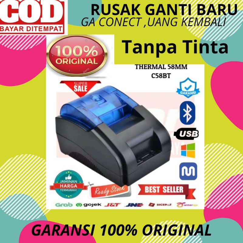 

PRINTER BLUETOOTH MINI TINTA MURAH PRINTER THERMAL 58MM OKAY 58D PRJ-58D KASIR PPOB POS printer Termal PAYPAZZ PAYTREND EPPOS MINI PANDA ZJIANG PPOB MOKAPOS GOBIZ GOFOOD VSC STRUK RESI SHOPEE ANDROID IOS MOBILE PORTABLE MAJOO MURAH TOPINDO PULSAu