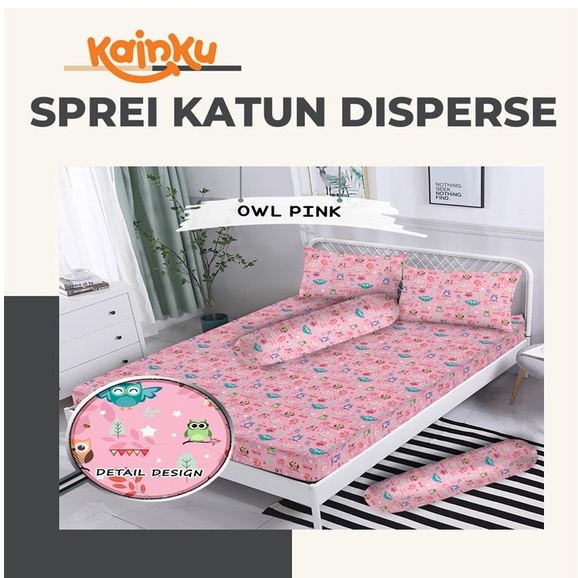 Sprei Micro Homemade Disperse Motif Keropi 120 160 &amp; 180x200 200