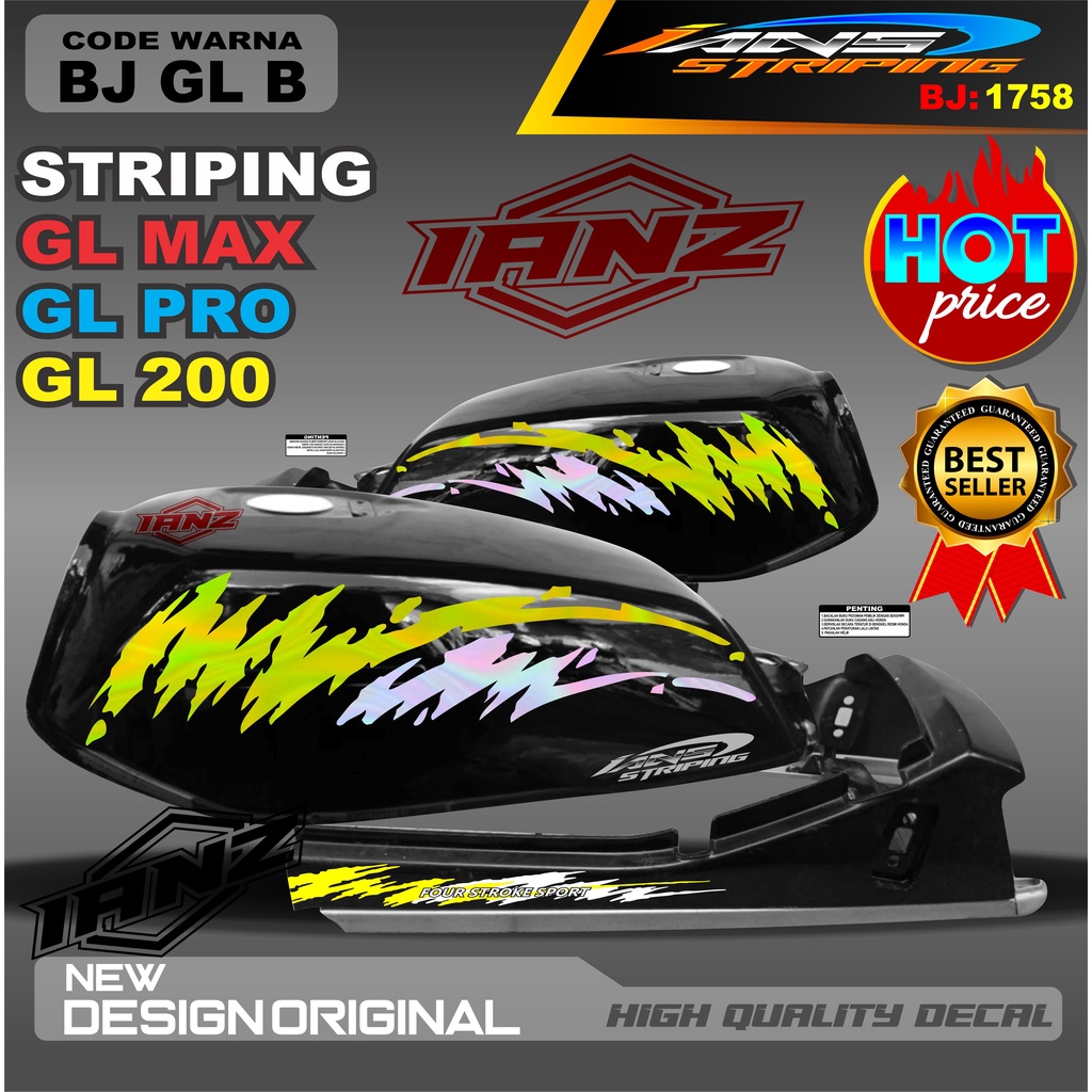 STRIPING GL VARIASI HOLOGRAM /  STIKER GL MAX VARIASI HOLOGRAM / STIKER HOLOGRAM