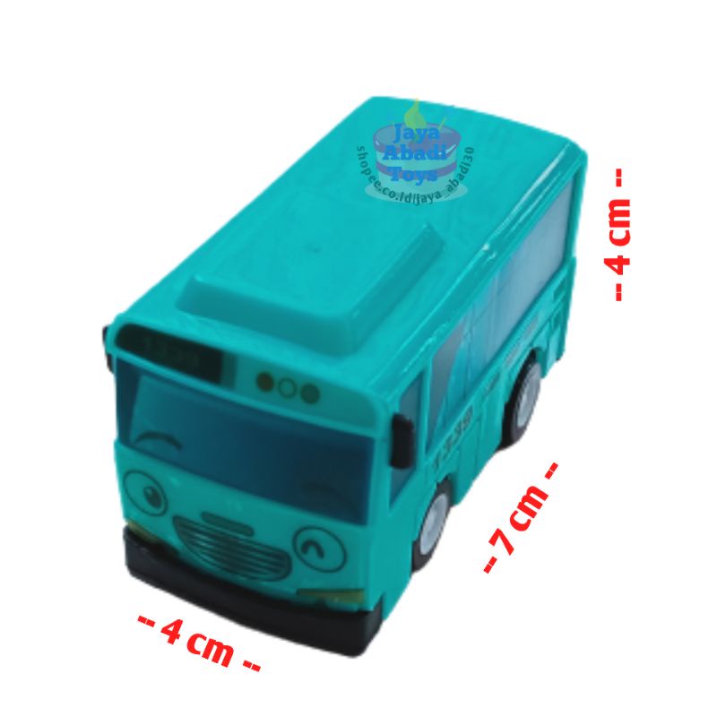 Mainan Bus Tayo Sticker Puzzle Mesin Pullback Cocok untuk Hiasan Kue / Tart