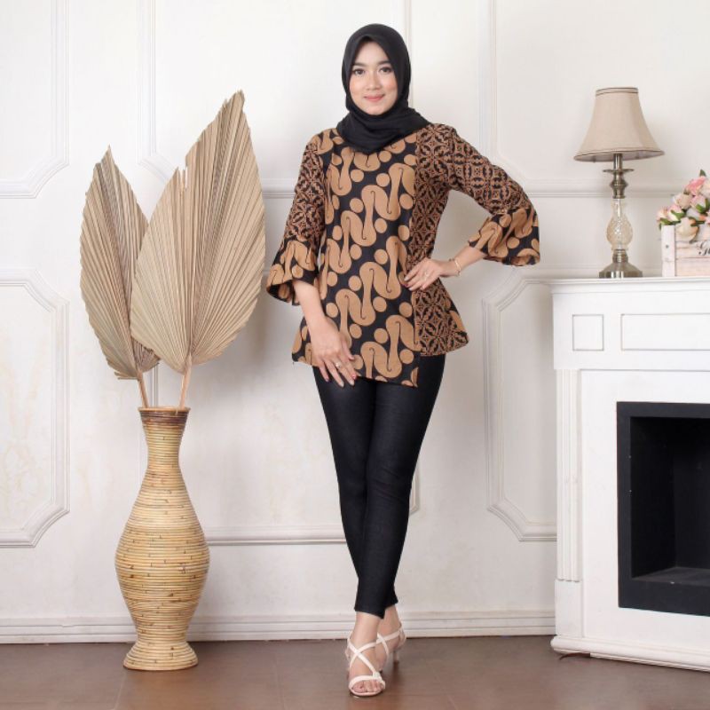 Atasan Batik Wanita PPBTK07 Modern Batik murah Cassual Atasanbatik Wanitabatik /Atasanwanita...-G