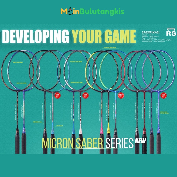 Raket Badminton RS Micron Saber 14 NG III Original