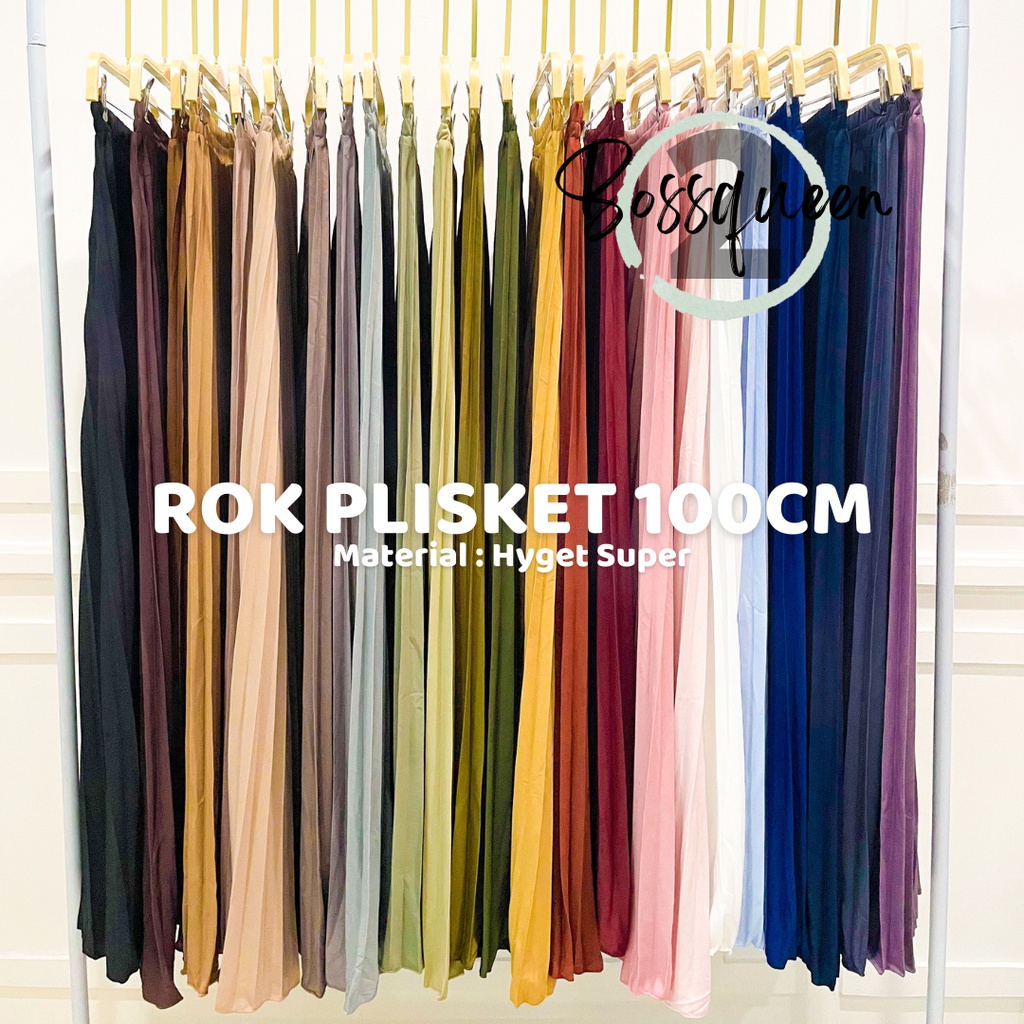 Rok Plisket XXL SUPER JUMBO Premium termurah/Rok Panjang Rempel Wanita