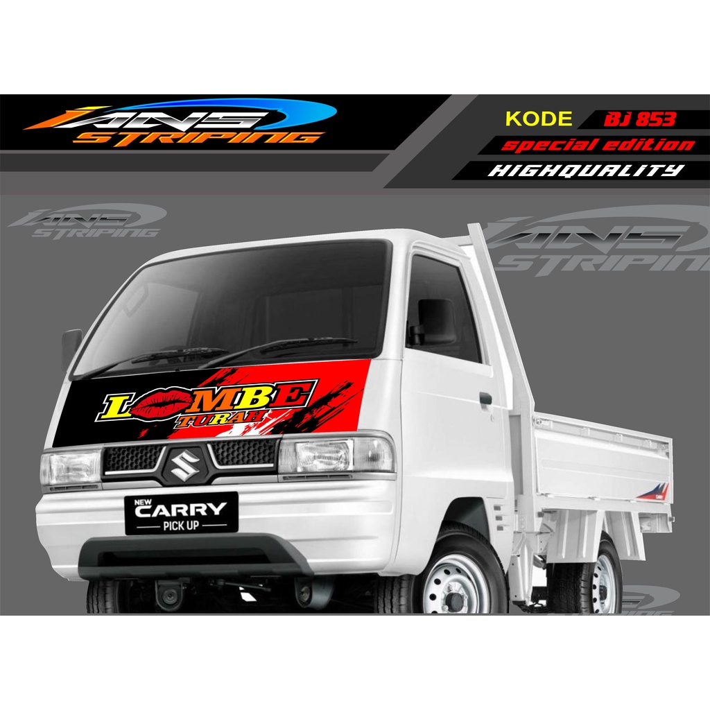 STICKER DECAL KAP MOBIL CARRY/ STIKER KABIN DEPAN MOBIL CARRY PICK UP / STICKER TERBARU