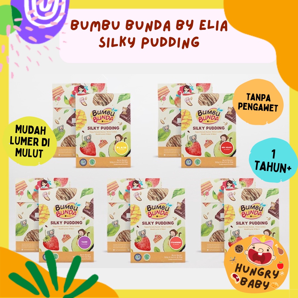 Silky Pudding Bumbu Bunda by Elia / Puding Anak / Snack MPASI Bayi Anak / Puding Lembut / Cemilan Bayi Anak / 1 tahun+