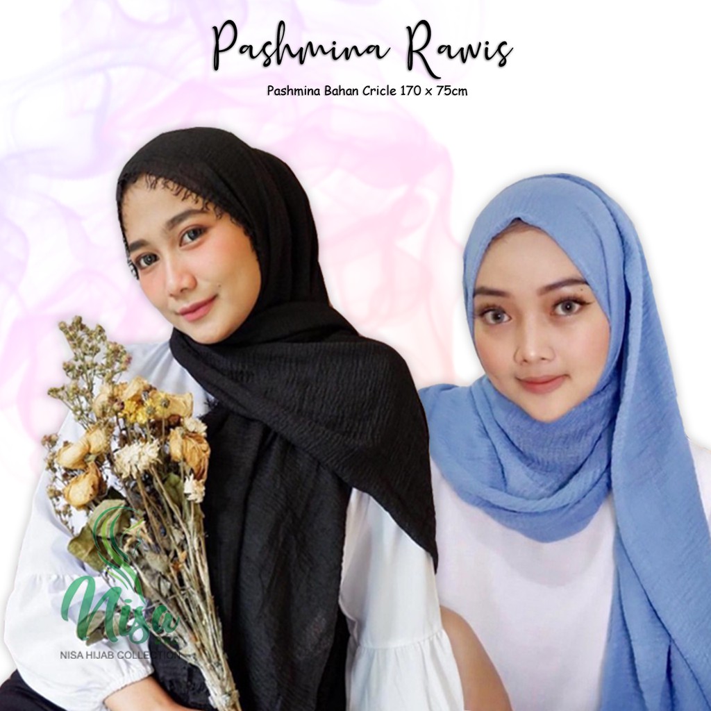 Pashmina Crinkle Kusut Rawis Phasmina Ombre Lavanya Shawl Cotton Crush