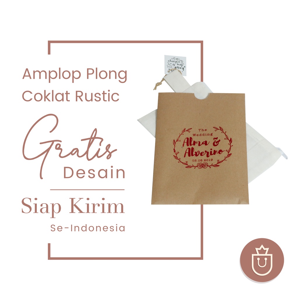 

Amplop Plong Coklat Rustic | Packaging Souvenir, Kartu & Undangan