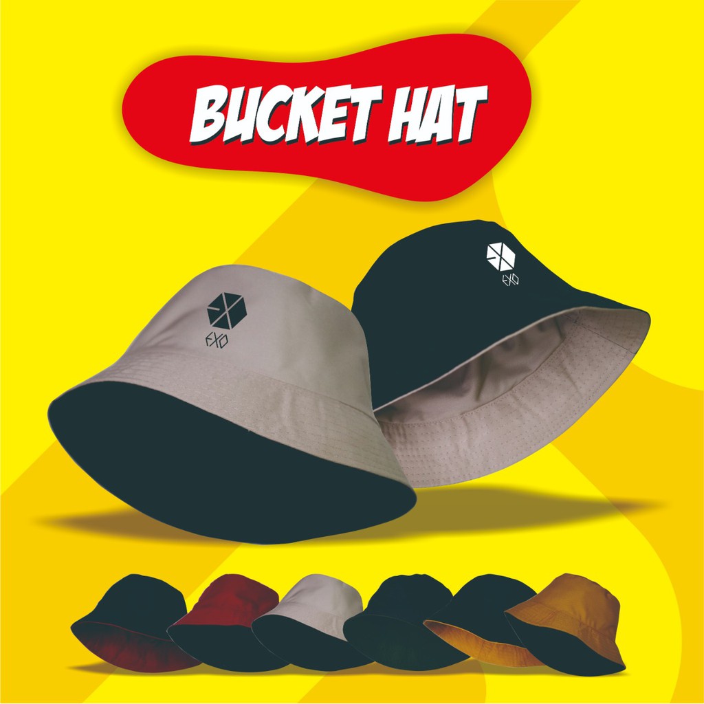 Korean Style Wanita Topi Korea EXO Bucket Hat Topi Cewe