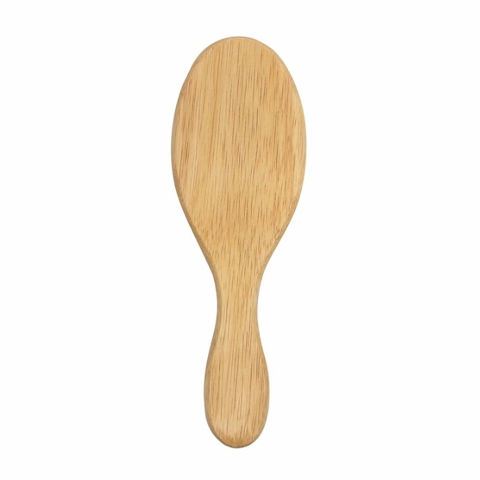 Sisir Miniso Nature Wooden Air Cushion Hairbrush-Medium Oval